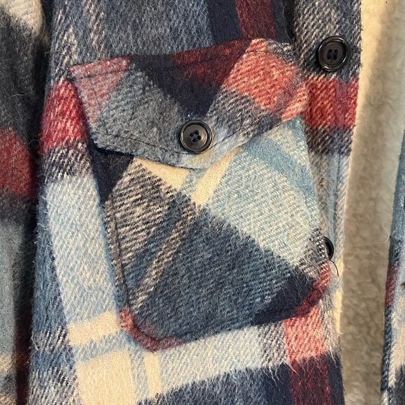 Vintage Wool Sherpa Jacket Size Large - Picture 5 of 11